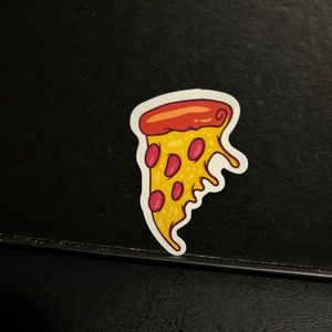 CHESSY PIZZA SLICE STICKER